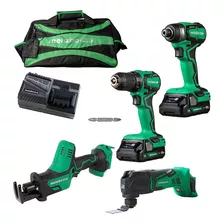 Metabo Hpt 18v Multivolt 4-piece Sub Compact Cordless Combo 