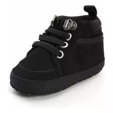 Zapatos Bebé Varón Niño De 6 A 12 Meses Negros Botas