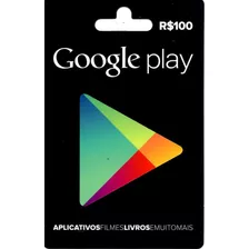 Vale Google Play Gift Card R$ 100 Reais Brasil Br Android