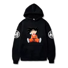 Moletom Canguru Infantil Goku Criança Blusa De Frio