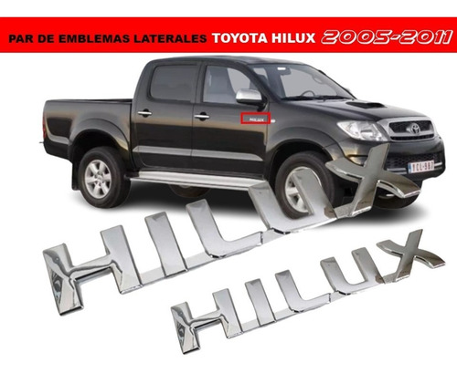 Par De Emblemas Toyota Hilux 2005-2011 Foto 2