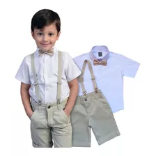 Conjunto Infantil Social Batizado Menino Pronta Entrega 