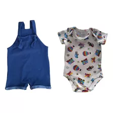 Roupas Para Bebe Menino Macacão Malha E Body Estampado Ofert