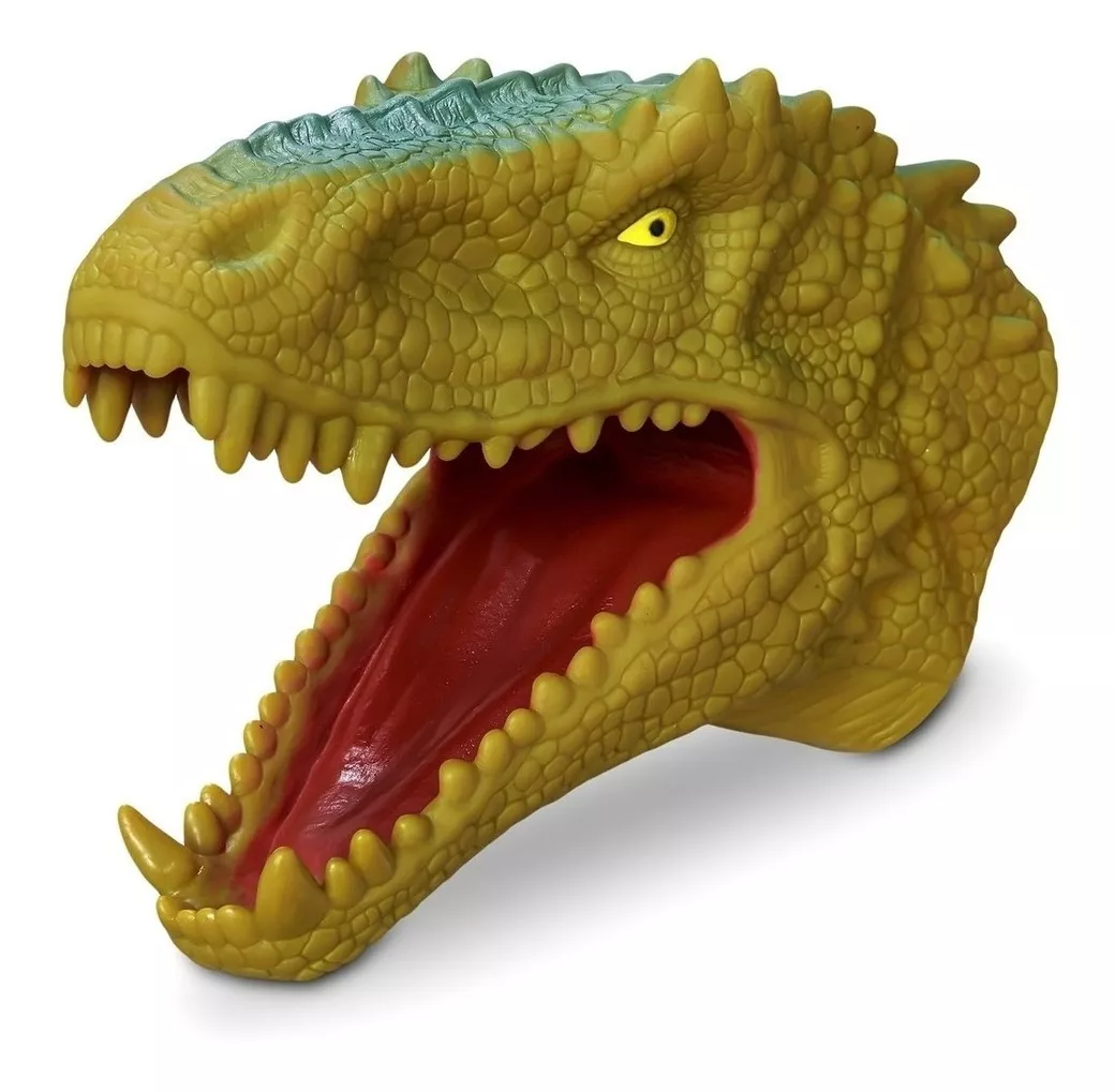 Fantoche Tiranossauro Rex Cabeça T-rex Brinquedo Infantil 