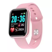 Relógio Smartwatch D20 Y68 Rose Rosa Bluetooth Notifica Zap
