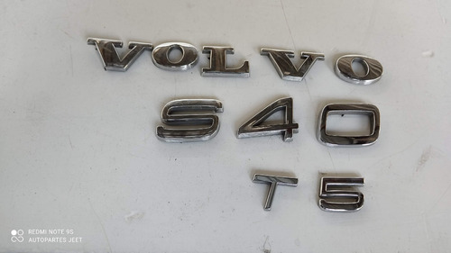 Letras Cajuela Volvo S40 T5 2.5 2008-2011 Foto 4