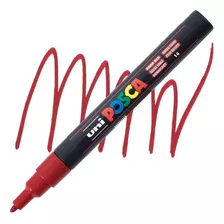 Marcadores Acrílicos Posca 3m De Colores Color Rojo Oscuro