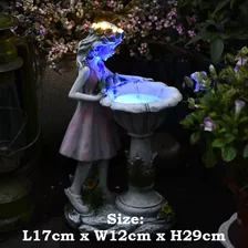 Lámpara Solar Led, Estatuas De Jardín De Hadas, Figura De Lu