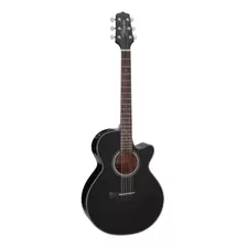 Guitarra Electroacústica Takamine Gf15ce Para Diestros Black Ovangkol Brillante