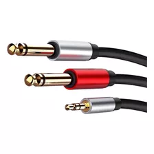 Cable De Plug 3.5 Mm A 6.5 Mm Y Griega De Audio Sonido Dj