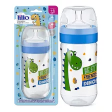 Mamadeira De Bebe Dino Super Evolution 300 Ml Cor Azul