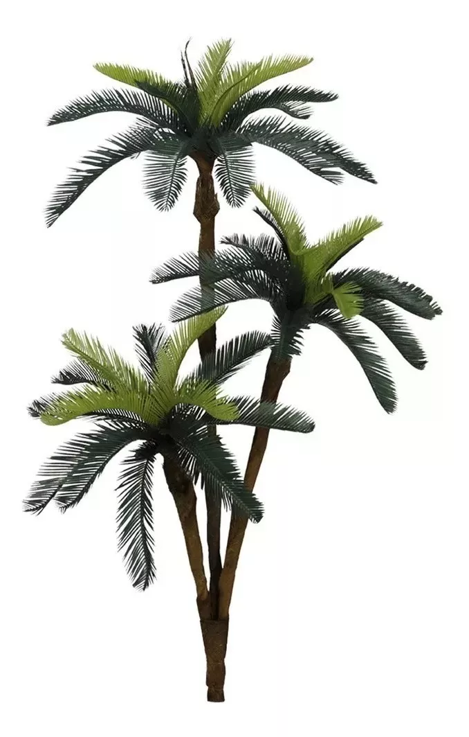 Planta Palmeira Artificial Árvore Cycas Para Sala 1,77m