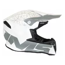 Capacete Ims Winter Branco Cinza Motocross | Ims