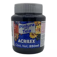 Pintura Para Tela Acrilex Mate Bote 250 Ml Colores A Elegir