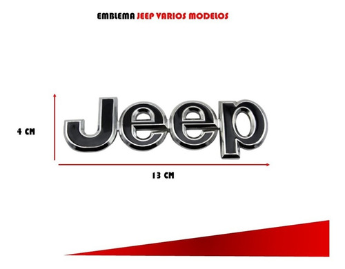Emblema Para Parrilla Jeep Negro Con Filo Cromado Foto 3