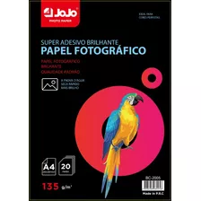 Papel Fotográfico Adesivo A4 Glossy 135g 100 Folhas Premium