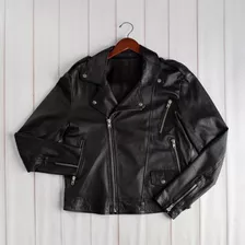 Campera De Hombre 100% Cuero De Oveja,motoquera Talle L