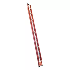 Escada Fibra Extensível 4.80 X 8,40 Fibra Vibro 27 Dgs Cor Laranja
