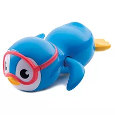Juguete De Baño Wind Up Swimming Penguin Azul