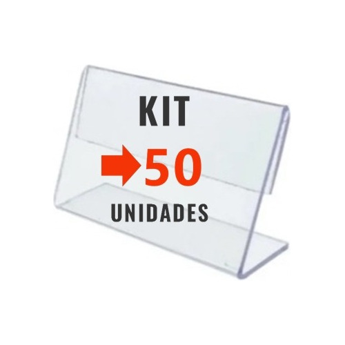 Display Acrílico Buffet Porta Preço Kit 50