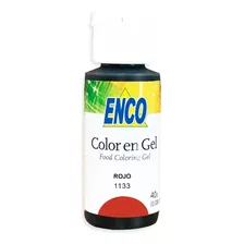 Color Gel Rojo Vino 40 Grs Enco 2451