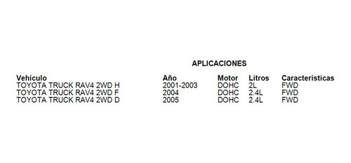 Filtro De Aire Toyota Truck Rav4 4wd F 2004 2.4l Mfi Awd Gas Foto 4