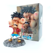 Figura One Piece Luffy Pelea Golpeado Hinchado Anime