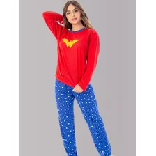Pijama Longo Fechado De Inverno Presente Confort Premium 