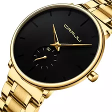 Reloj Dandy Slim Dorado Oro Analogico Elegante Oferta!!!