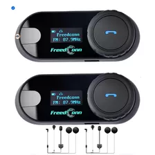 Intercomunicador X2 Para Casco De Moto Con Pantalla Bluetooth Freedconn