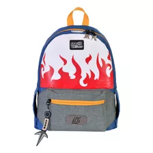 Mochila Naruto Para Laptop Minato Con Cangurera Color Azul Diseño De La Tela Liso