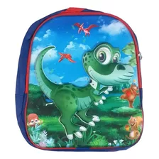 Mochila Dinosaurios Con Luces En 3d Preescolar Kinder 