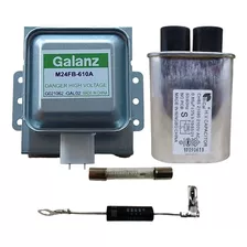 Magnetron M24fb610a + Capacitor 0.85 + Fusível Alta + Diodo 