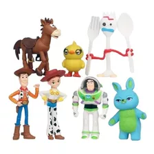 Kit Bonecos Toy Story Buzz, Woody E Etc- 7 Peças 