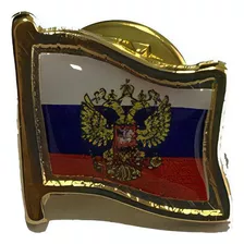 Pin Da Bandeira Da Rússia Com Brasão