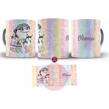 Caneca Nome Professora Nota 10 Dez Presente Dia Professores