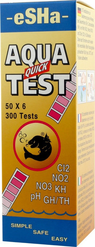 Test Acuario 6 En 1 - 50 Tiras - Esha Labs