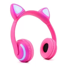 Headphone Orelha Gato Fone Ouvido Led Bluetooth