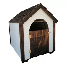 Casa De Madera Para Perro Con Puerta, Personalizable