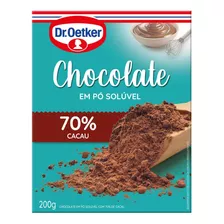 Chocolate Em Pó 70% Cacau Dr. Oetker 200g