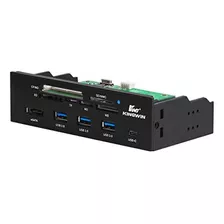 Panel Frontal Hub Usb 3.0 Con Usb C Sd Reader Kingwin 