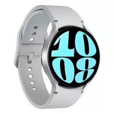 Smart Watch Reloj Samsung Galaxy Watch 6 44mm Gtia Oficial Color De La Caja Blanco Color De La Malla Silver Color Del Bisel Negro Diseño De La Malla Silicona