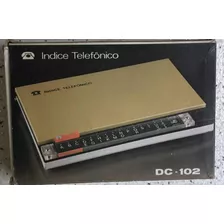 Índice Telefônico Dc-102 Na Caixa - Raro