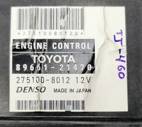 Computadora Motor Toyota Scion Tc 2007-2006 2.4l 89661-21470 Foto 2