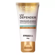  Protetor Loreal Uv Defender Fps60 Antioleosidade Media 40g