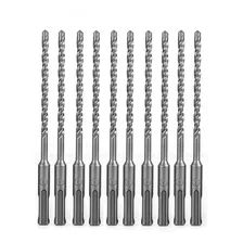 Kit Jogo 10 Brocas Sds P/ Martelete Makita Bosch 6mm X 160mm