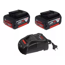 Kit De Baterías + Cargador Bosch Profes. 18v 4.0 Amperios