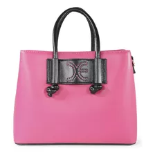 Bolsa Crossbody Cloe Para Mujer Atemporal Broche Magnético Color Fucsia