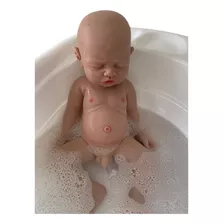 Bebê Reborn Silicone Sólido Molinho Realista Banho Menino