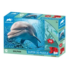 Puzzle Lenticular Prime3d Animal Planet Delfín Febo